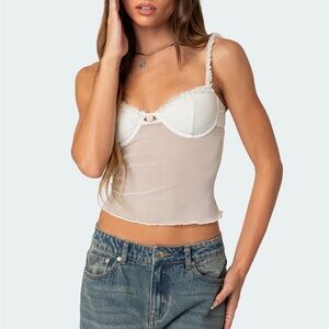 Edikted Lidia Mesh Bra Top